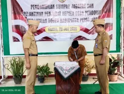 Khasan Basri Resmi Dilantik Jadi Pj Kepala Desa Pendowo, Camat Bodeh Tekankan Netralitas Jelang Pilkades 2026